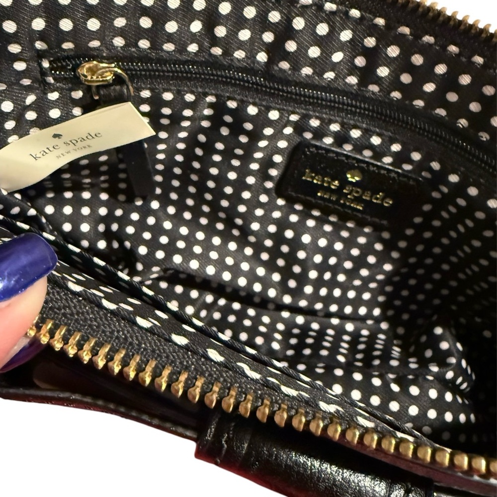 Kate Spade Villabella Avenue Celina Black Bow Crossbody Shoulder Bag - Picture 5 of 8